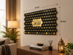 Premium Asmaul Husna Islamic Wall Art – Golden Arabic Calligraphy Frame | Acrylic & High-Density Multiwood | 30 × 18 Inches