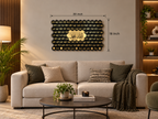 Premium Asmaul Husna Islamic Wall Art – Golden Arabic Calligraphy Frame | Acrylic & High-Density Multiwood | 30 × 18 Inches