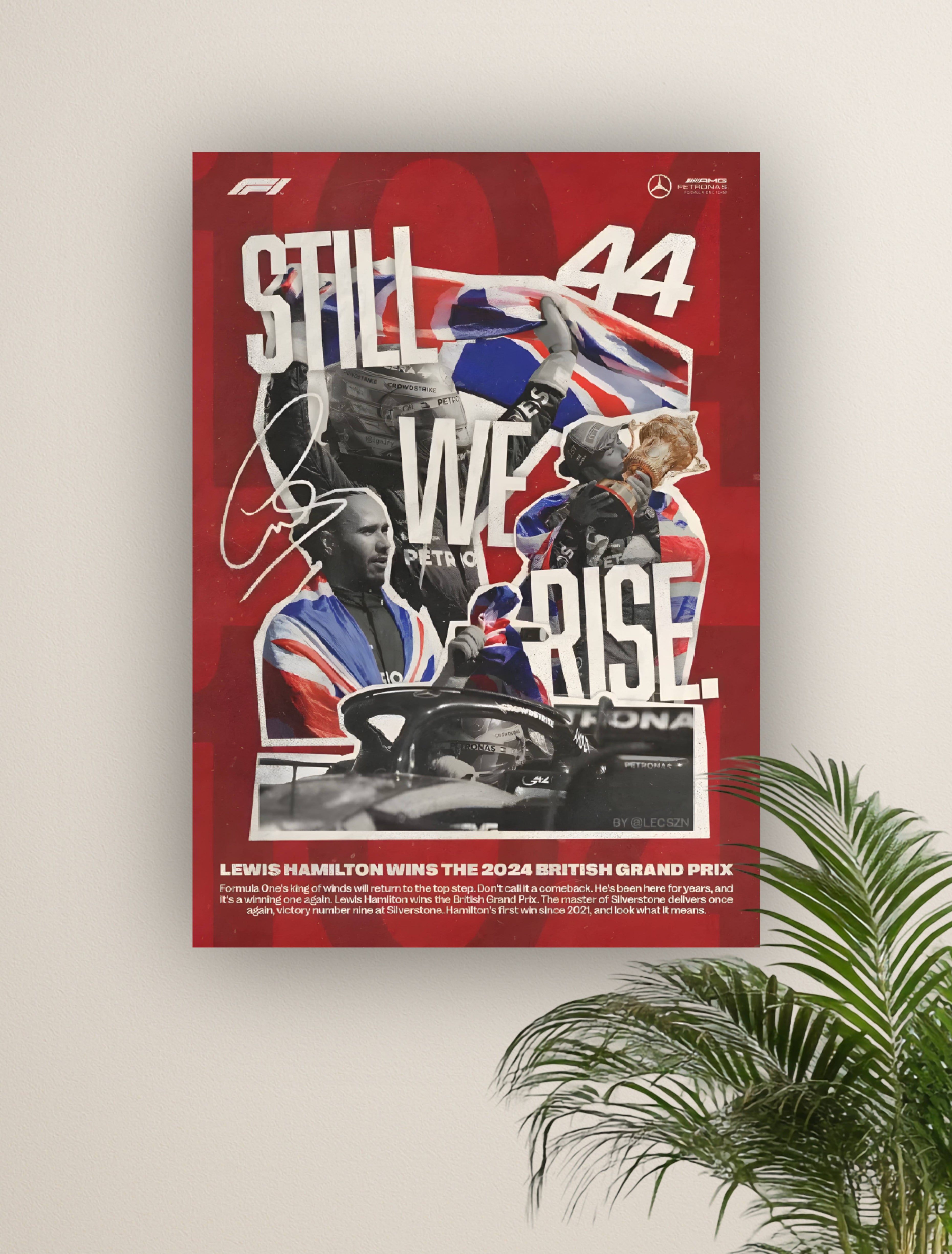LEWIS HAMILTON | VISION F1 #006 | FORMULA 1 POSTERS