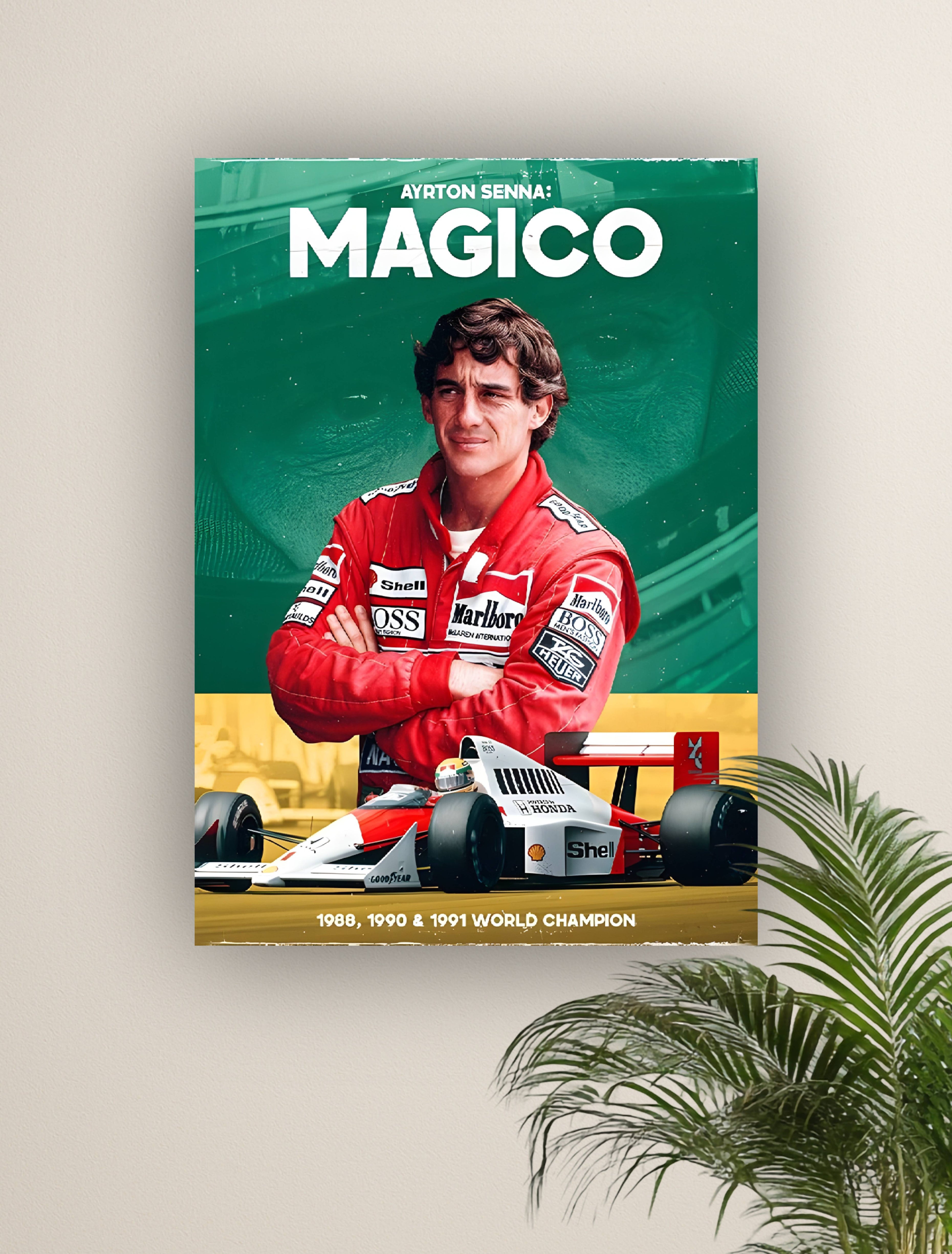 AYRTON SENNA:MAGICO | VISION F1 #008 | FORMULA 1 POSTERS