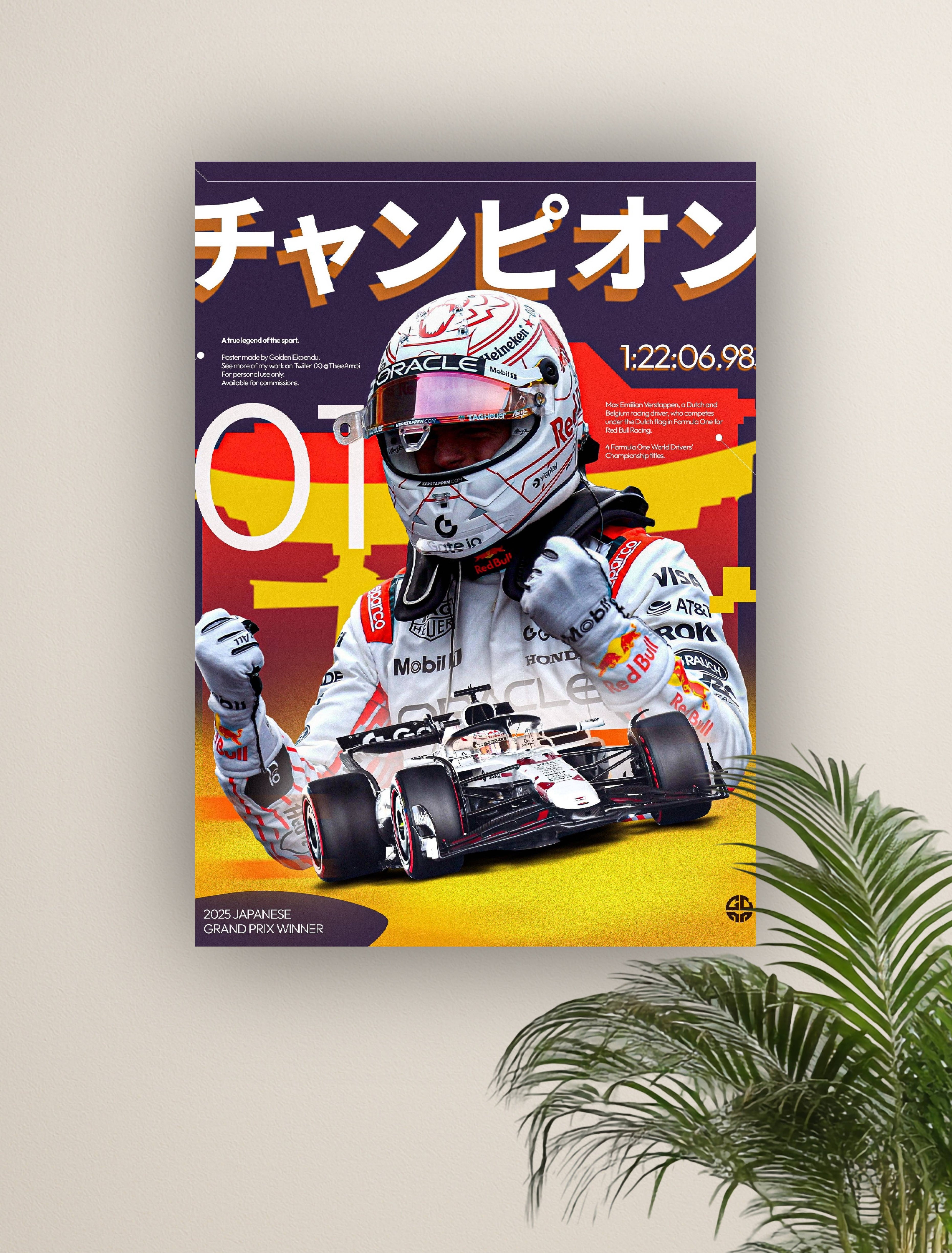 MAX EMIILIAN VERSTAPPEN | VISION F1 #012 | FORMULA 1 POSTERS