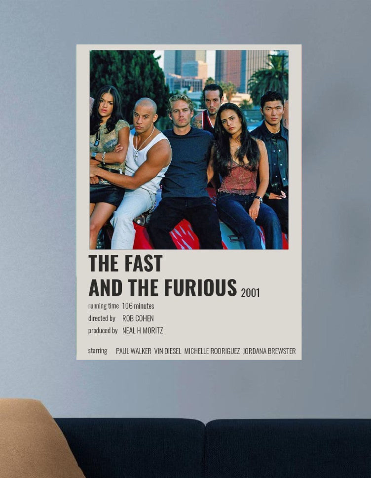 FAST AND FURIOUS 2001 | VISION PICTURES #100 | MOVIE SERIES POSTERS