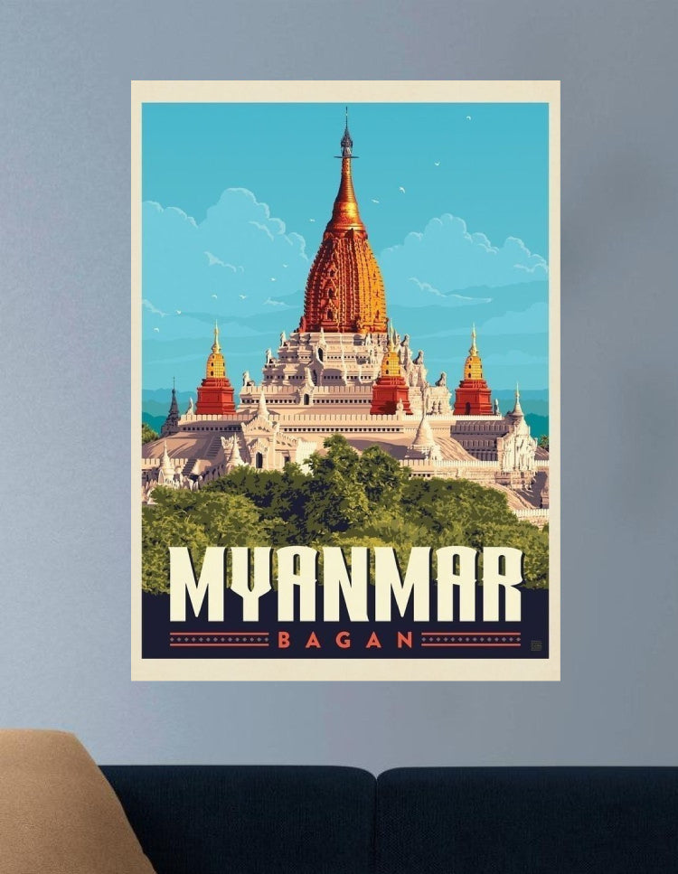MYANMAR | VISION PLACES #013 | BUCKET-LIST SPOTS POSTERS
