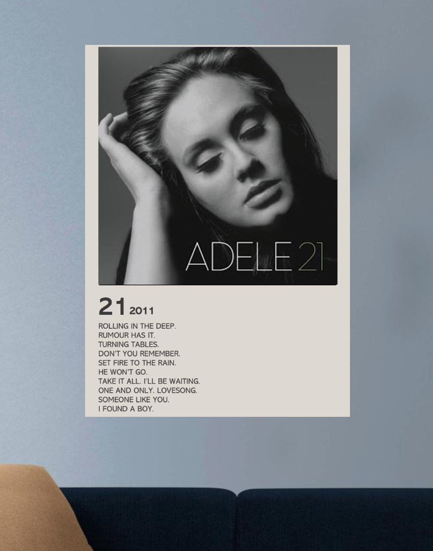 ADELE 21 | VISION SINGERS #64 | MUSIC POSTERS
