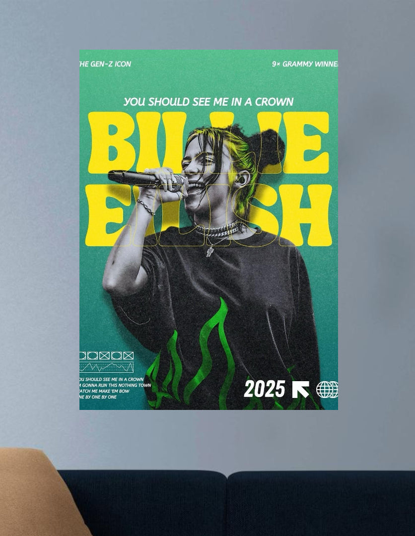 BILLIE | VISION SINGERS #42 | MUSIC POSTERS