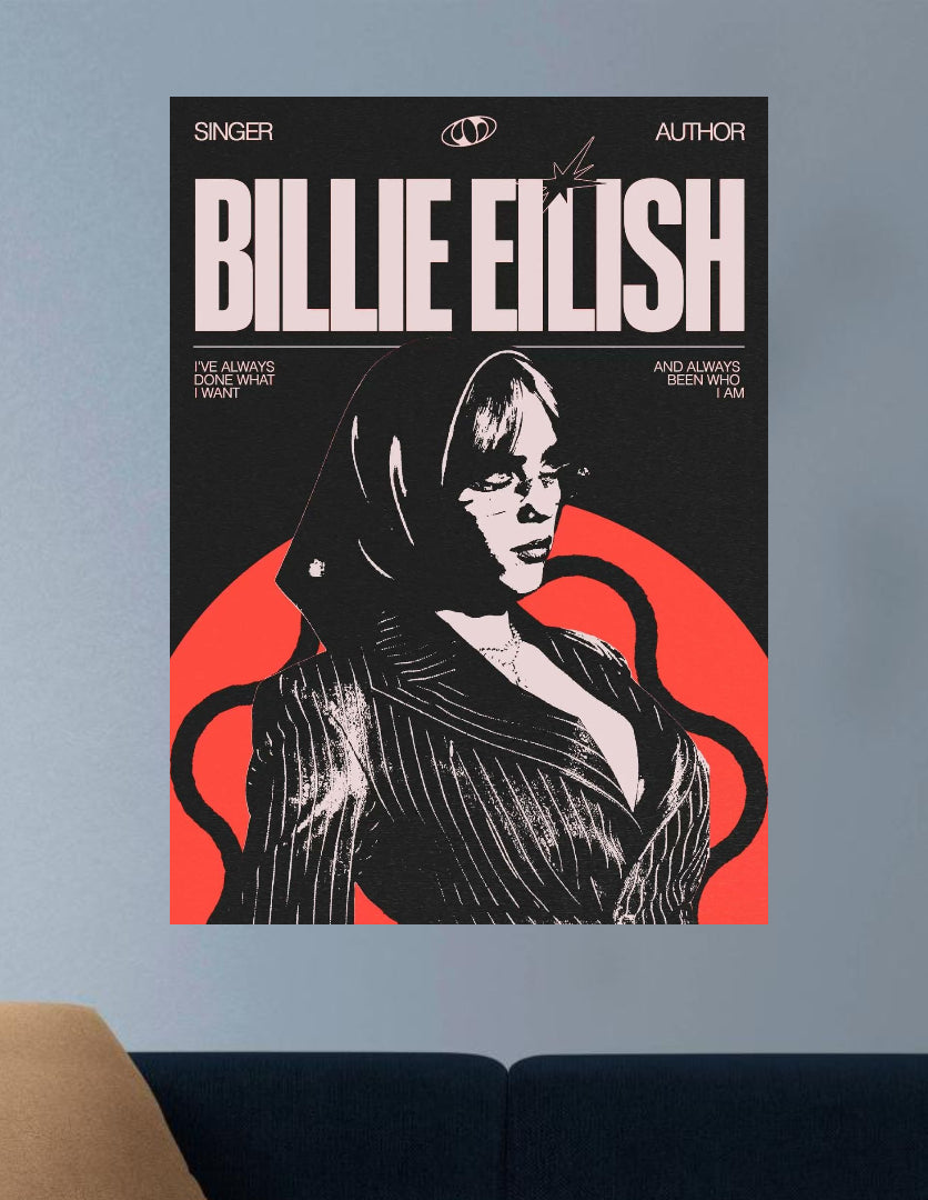 BILLIE | VISION SINGERS #36 | MUSIC POSTERS