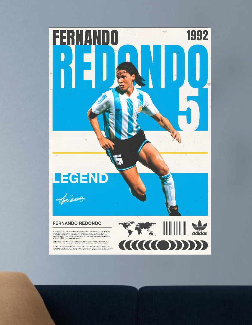 FERNANDO REDONDO  | VISION SPORTS #028 | FOOTBALL POSTERS