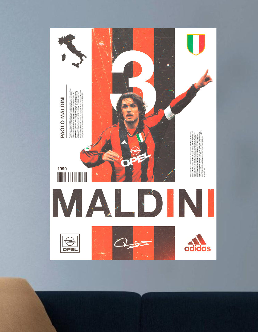 MALDINI  | VISION SPORTS #030 | FOOTBALL POSTERS