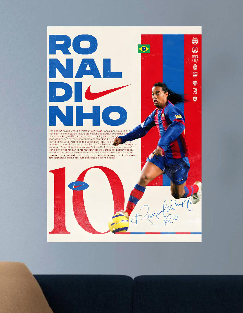 RONALDINHO | VISION SPORTS #037 | FOOTBALL POSTERS