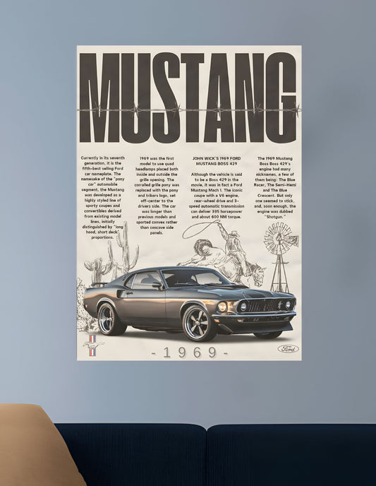 MUSTANG | VISION CARS #123 | CAR POSTERS