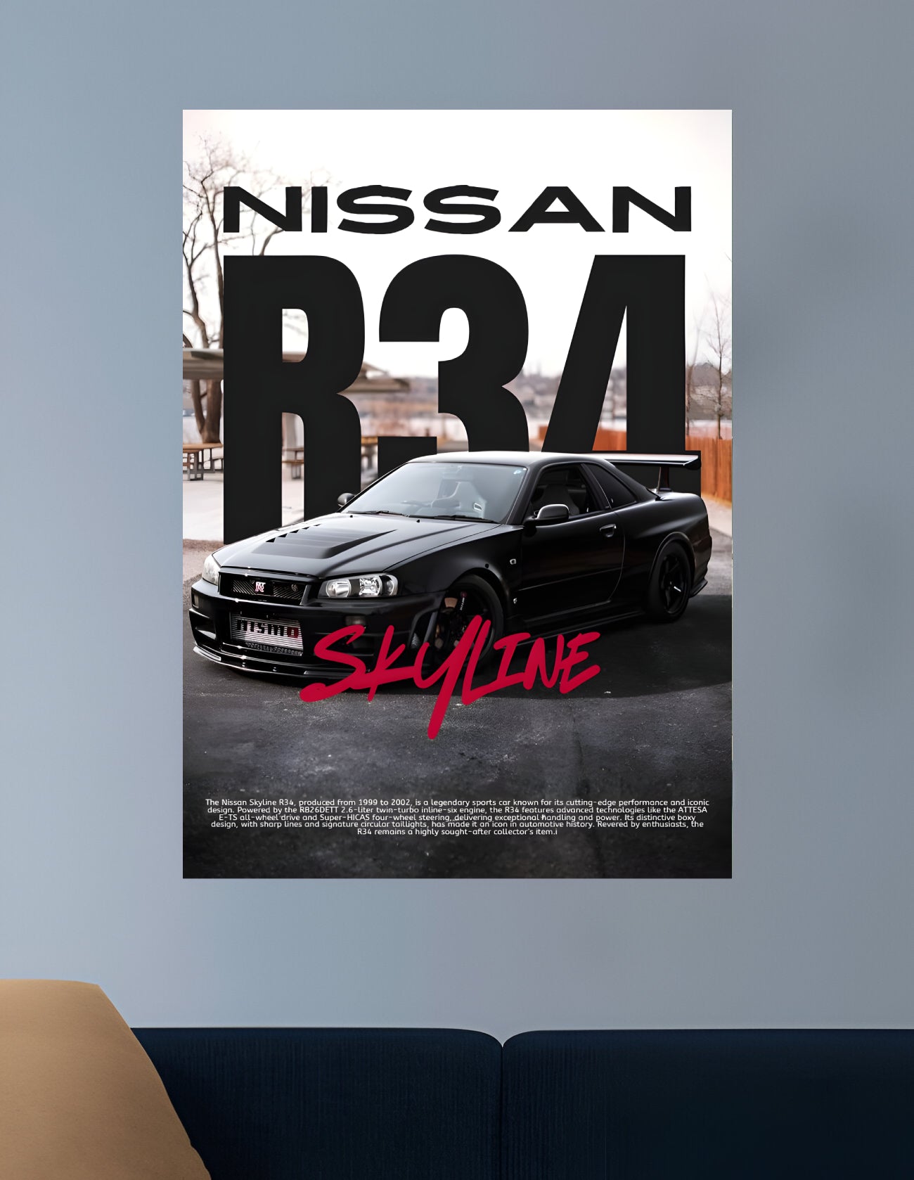NISSAN R34 | VISION CARS #119 | CAR POSTERS