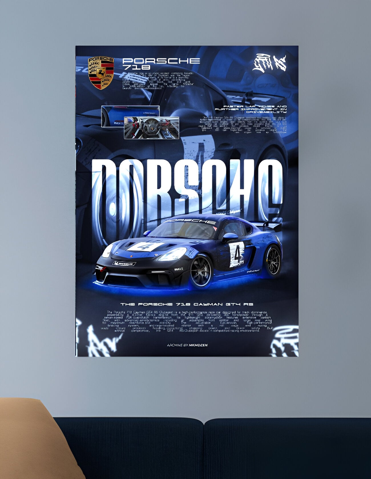 PORSCHE 718 | VISION CARS #021 | CAR POSTERS