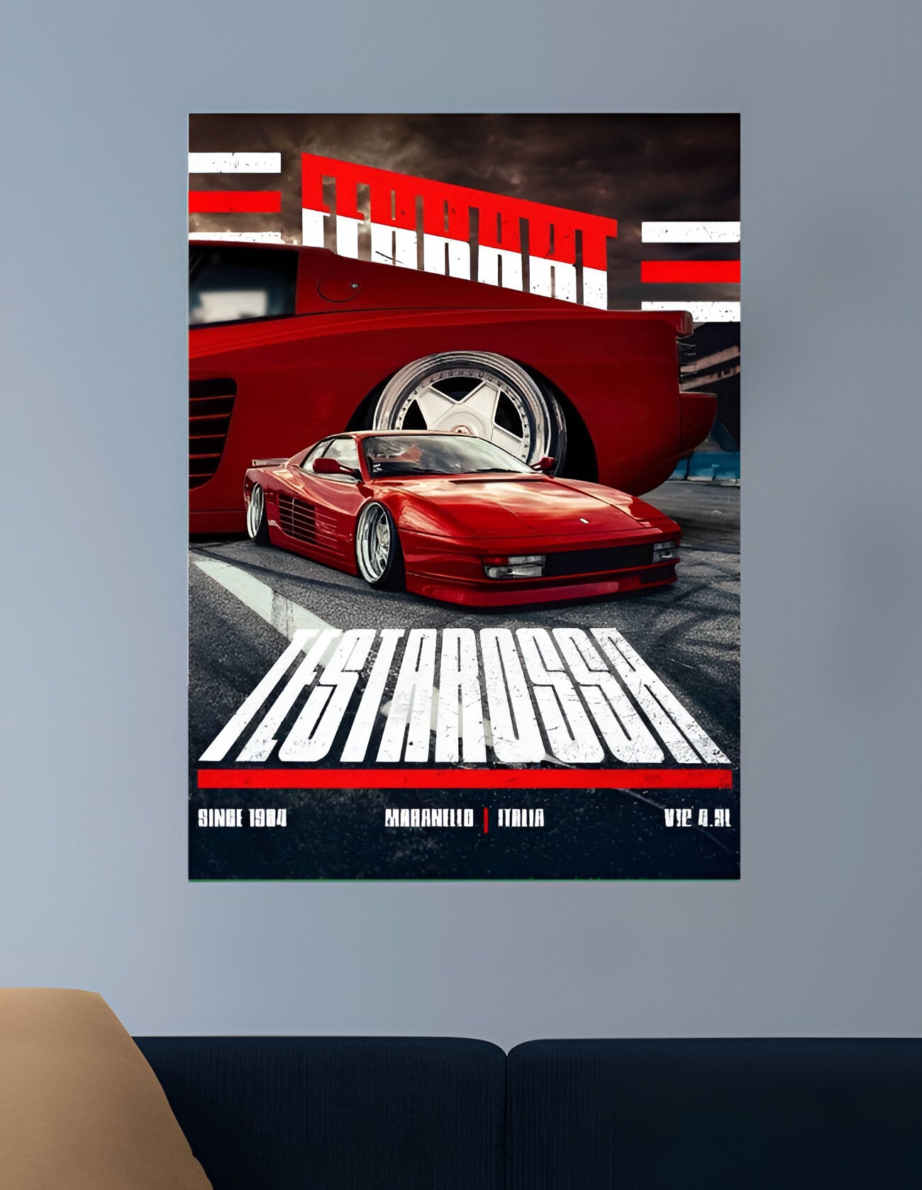 FERRARI TESTAROSSA | VISION CARS #024 | CAR POSTERS