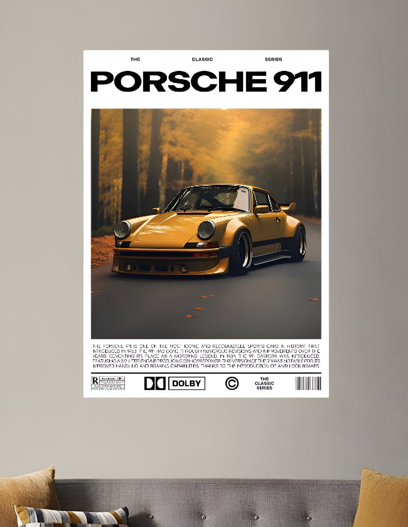 PORSCHE 911 | VISION CARS #028 | CAR POSTERS
