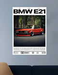 BMW E21 | VISION CARS #031 | CAR POSTERS