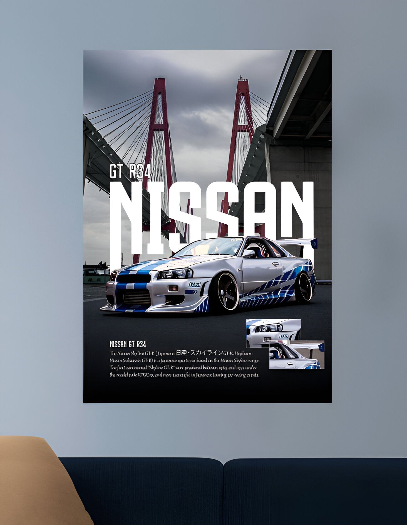 SKYLINE R34 | VISION CARS #020 | CAR POSTERS