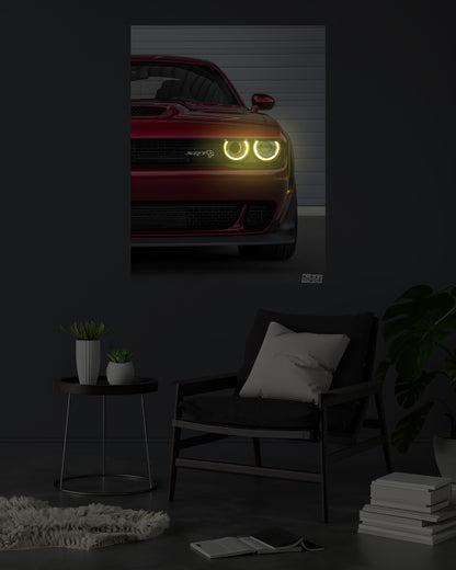 DODGE | LIGHTNING FRAMES 005 | 2X1.5 ft | NEON LED CAR POSTERS