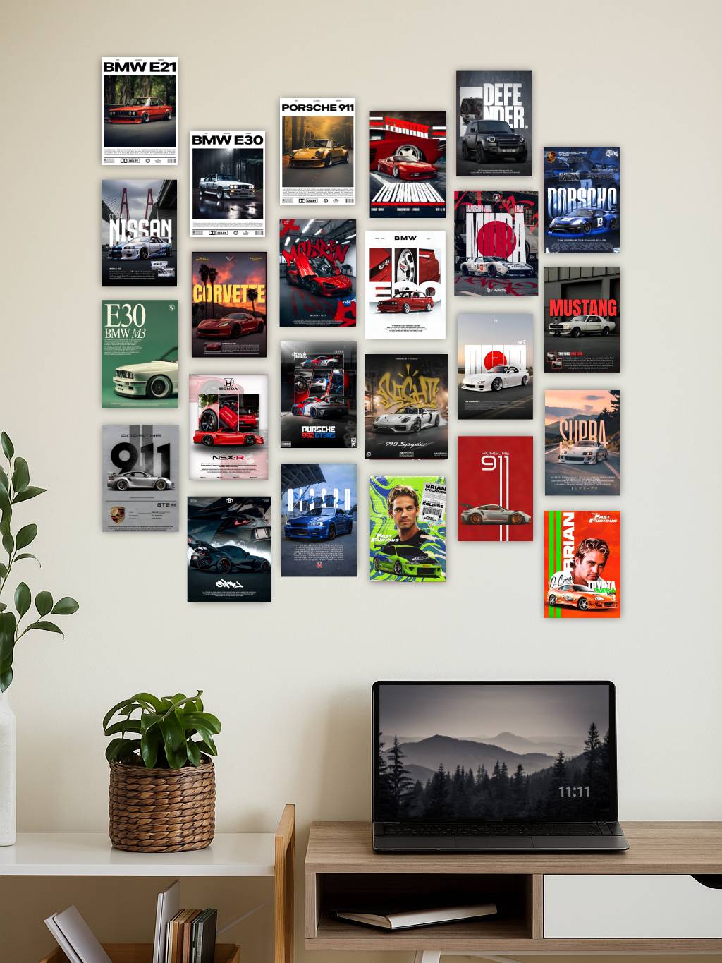 CAR BUNDLE | SET OF 24 | POSTER BUNDLE #001