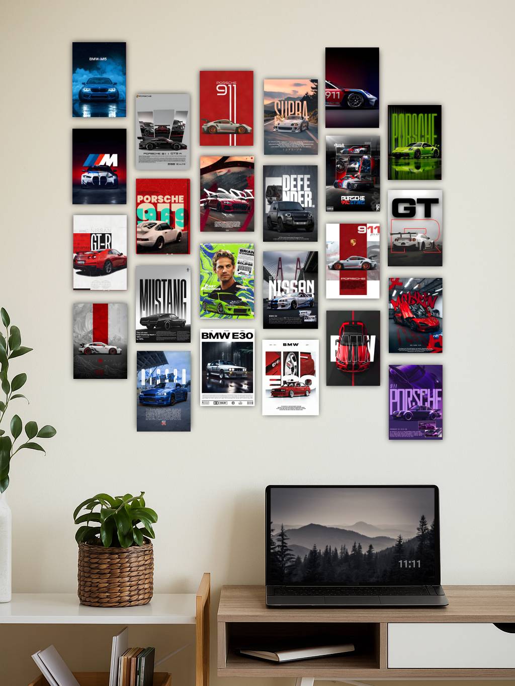 CAR BUNDLE | SET OF 24 | POSTER BUNDLE #004