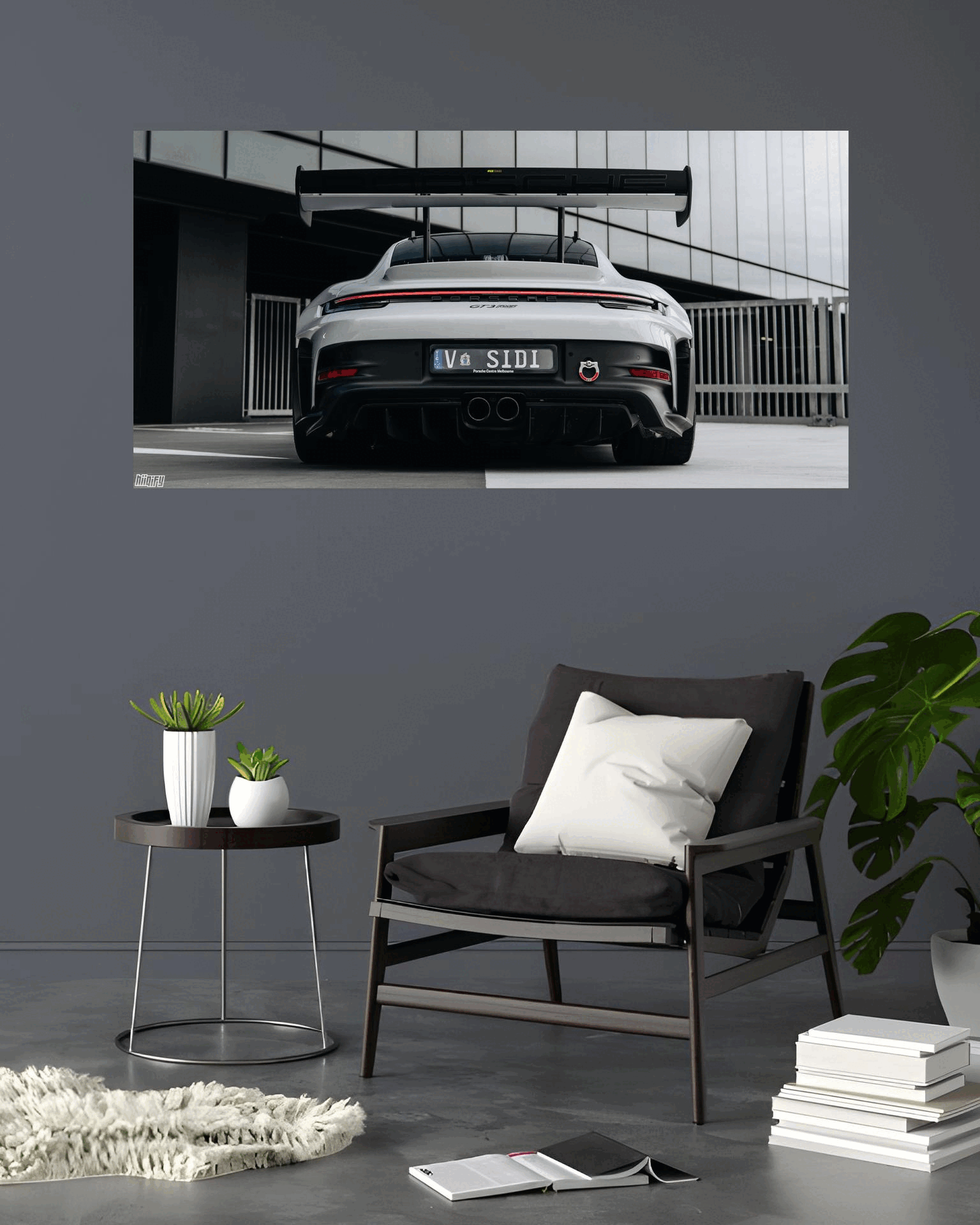 911 GT3RS | LIGHTNING FRAMES 001 | 2X1 ft | NEON LED CAR POSTERS