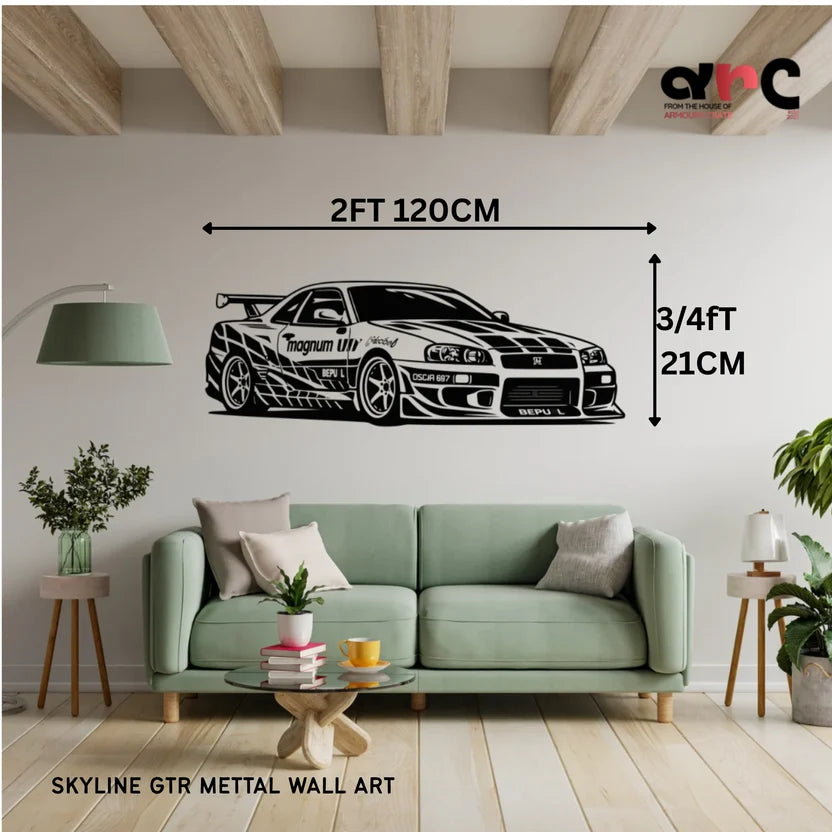 Skyline Metal Wall Art – 3FT