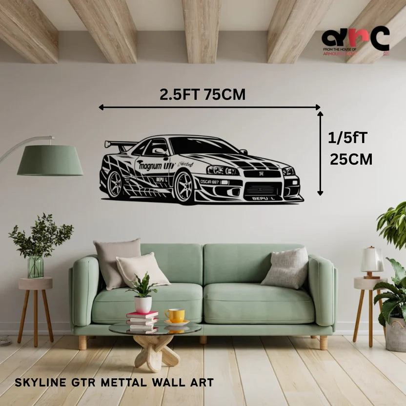 Skyline Metal Wall Art – 3FT